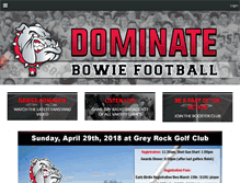 Tablet Screenshot of bowiefootball.org